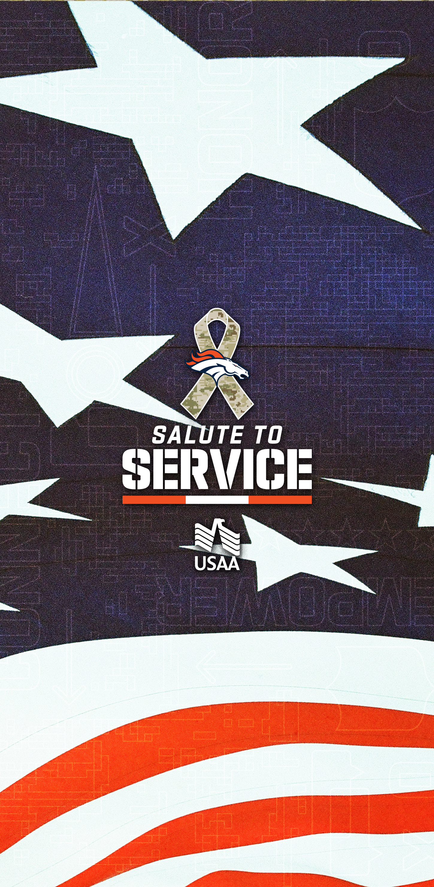 Download Salute to Service Flag wallpaper for mobile