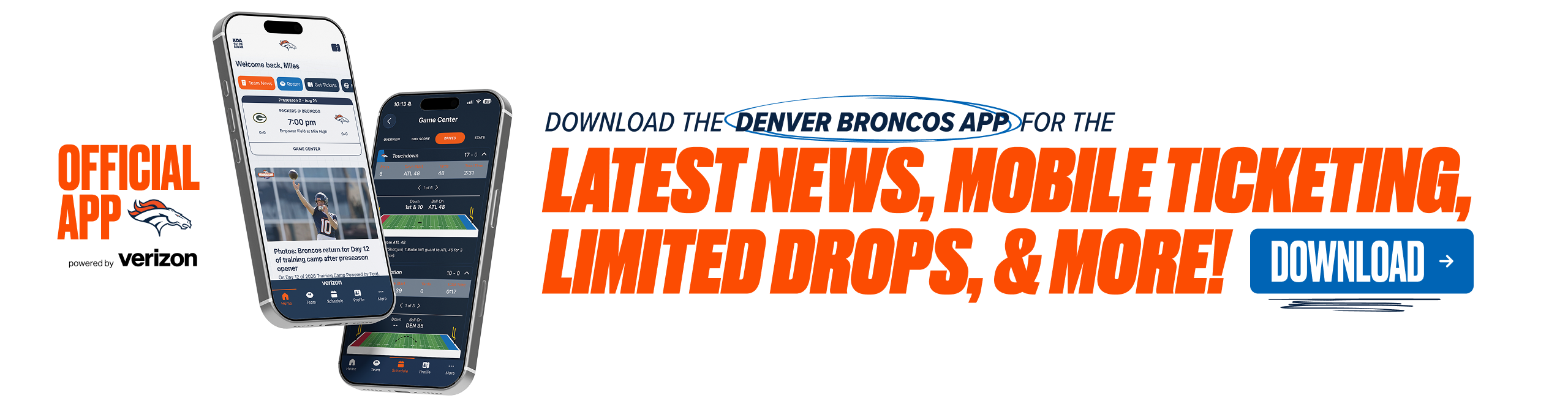 Download the Denver Broncos App