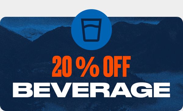 20% off beverage