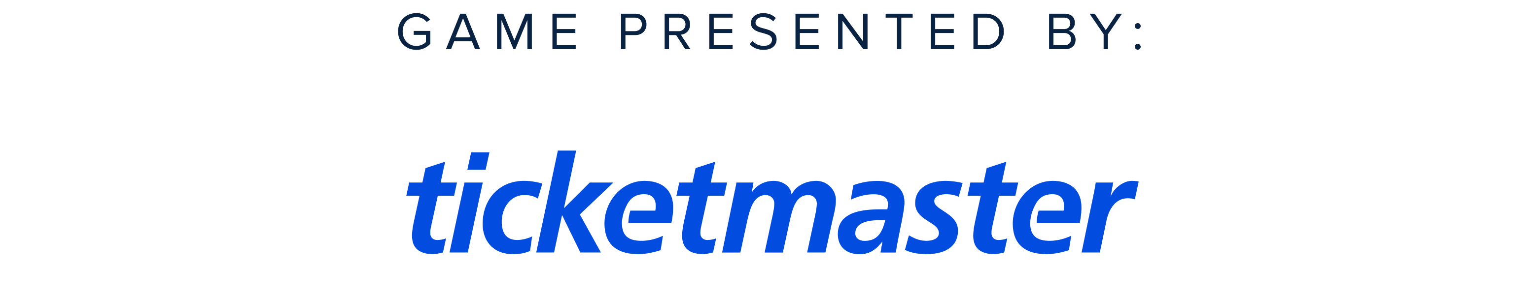 Game Presented by Ticketmaster
