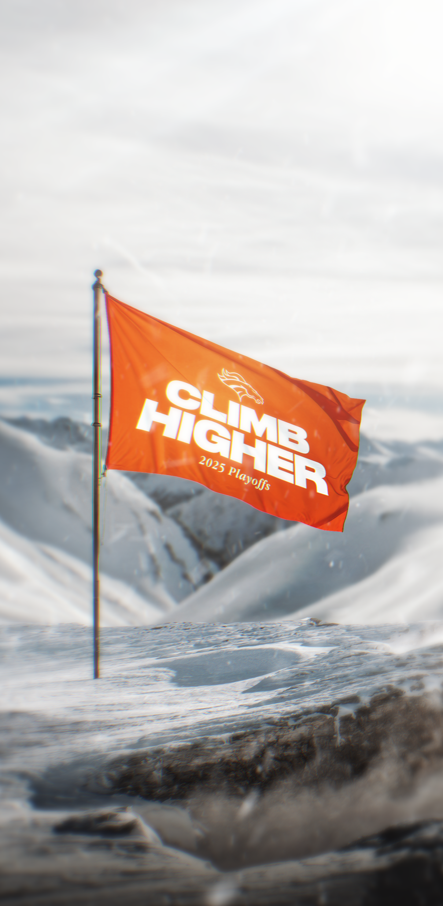 Download Climb Higher Flag wallpaper for mobile