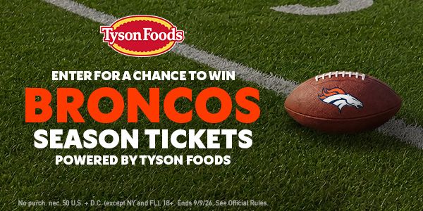 Enter to Win Season Tickets powered by Tyson Foods