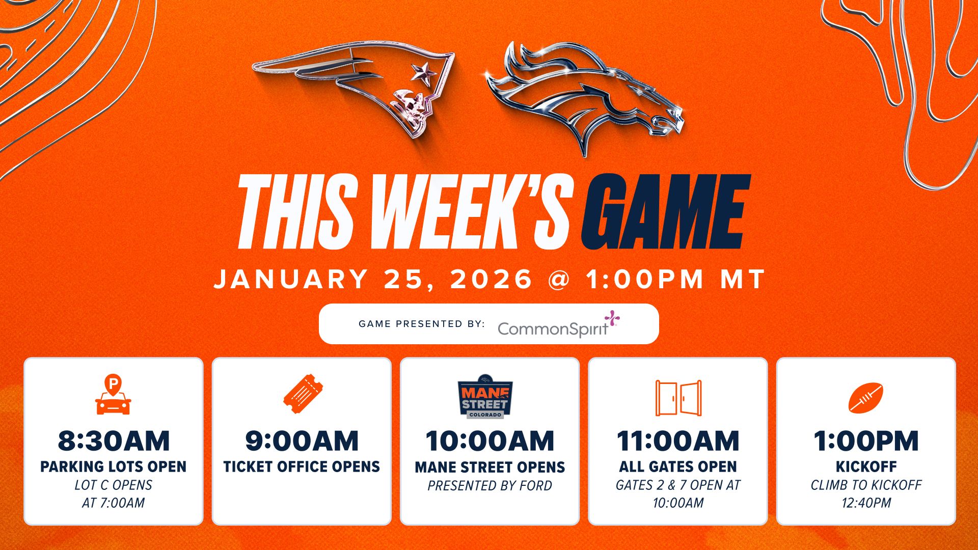 Know Before You Go: Denver Broncos vs. New England Patriots