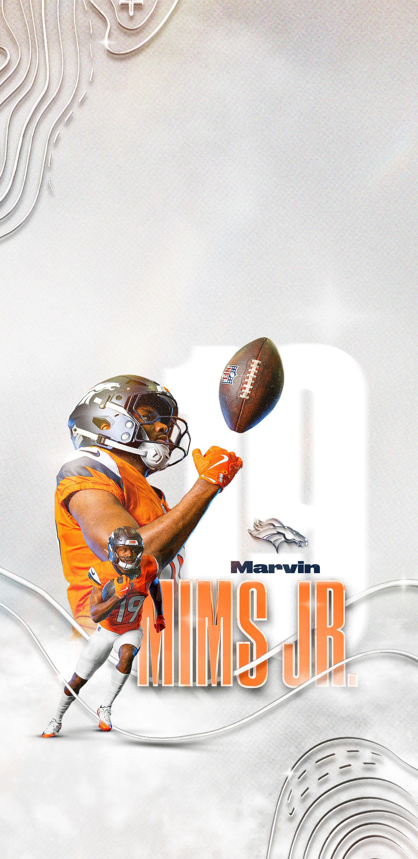 Download Marvin Mims Jr. Playoff wallpaper for mobile