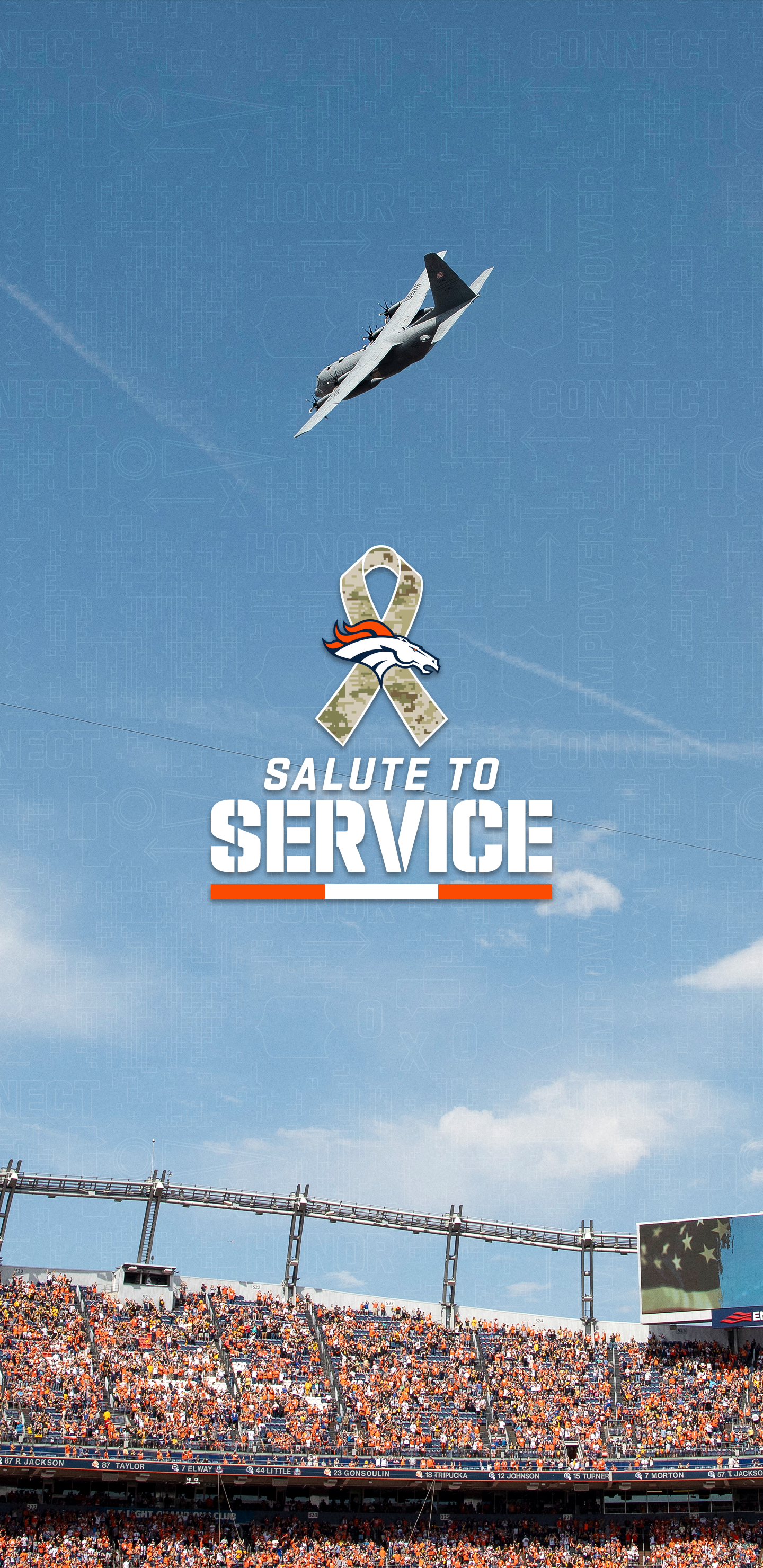 Download the Salute to Service Plane wallpaper for mobile