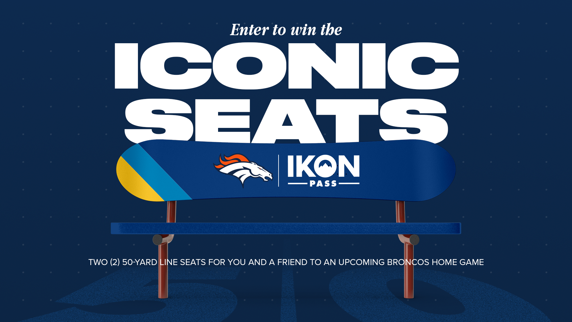 ENTER TO WIN IKONIC SEATS