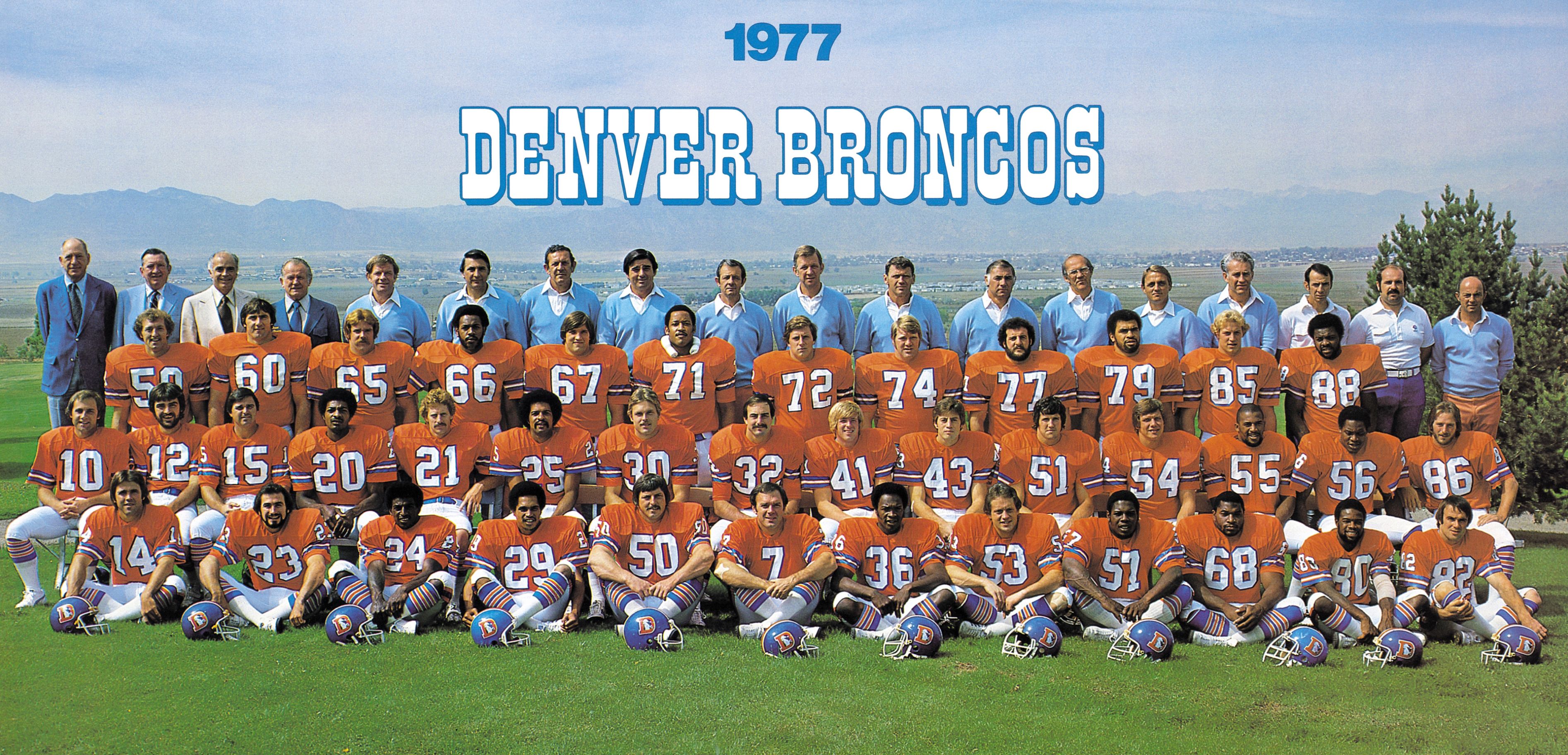 Photo of the 1977 Denver Broncos team