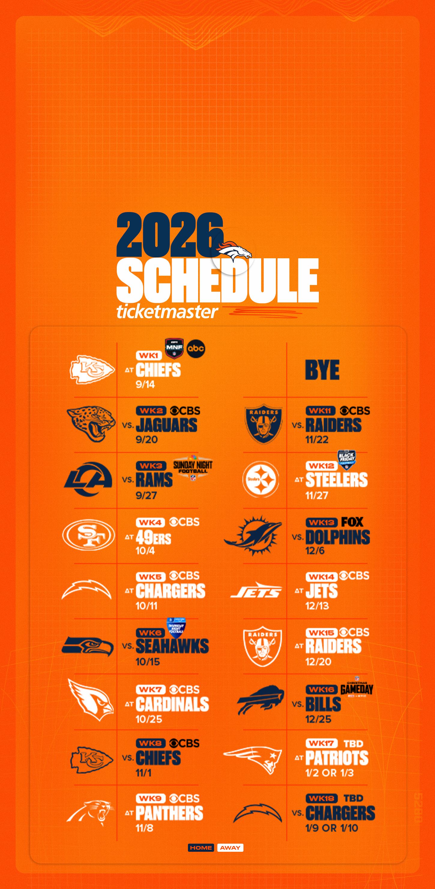 2026 Schedule