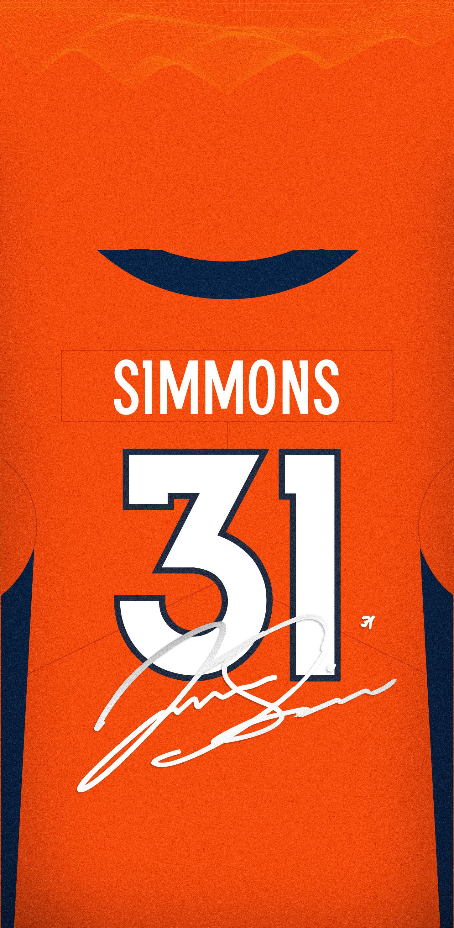 Download Justin Simmons Jersey wallpaper for mobile