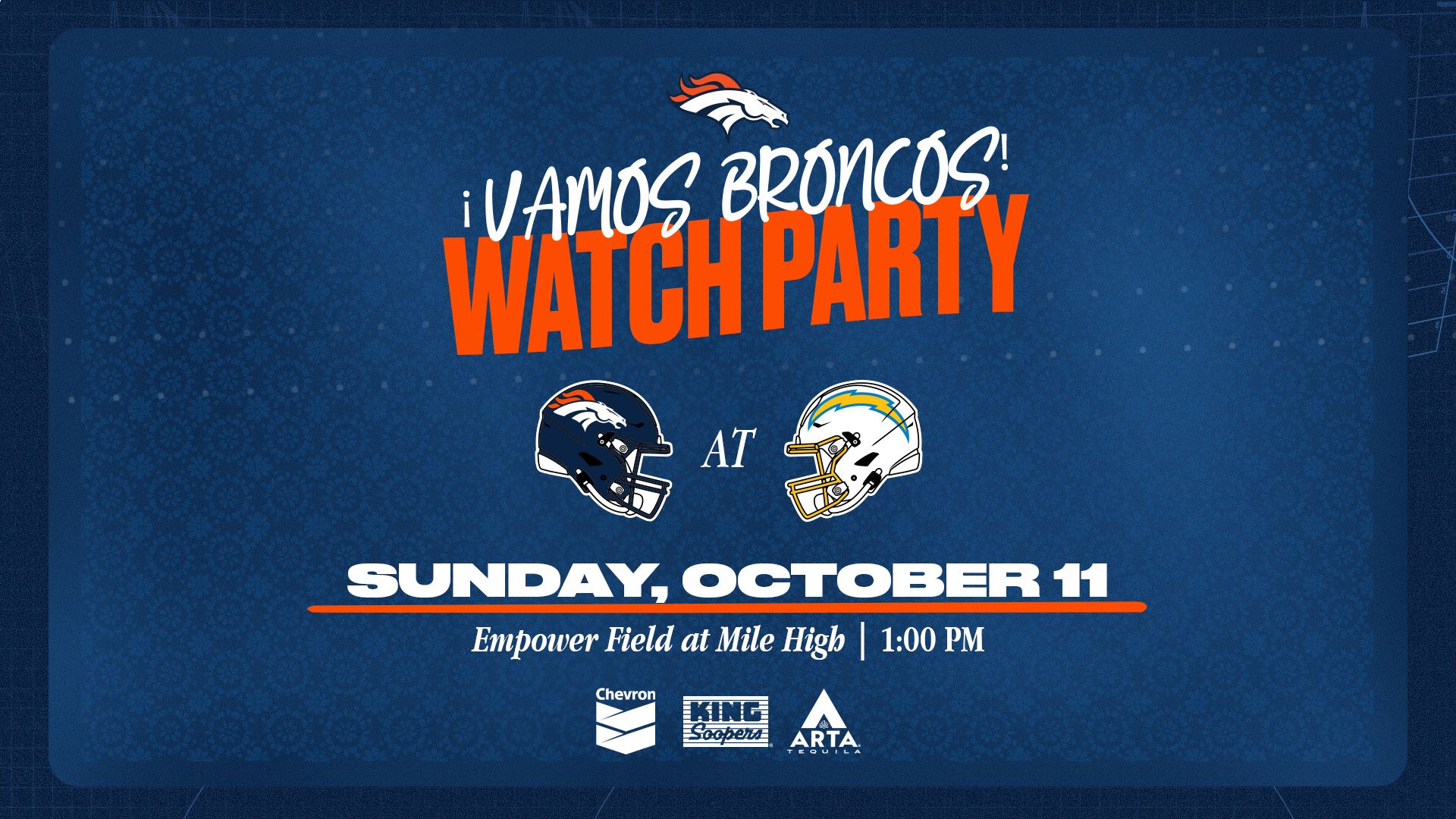 Vamos Broncos Watch Party