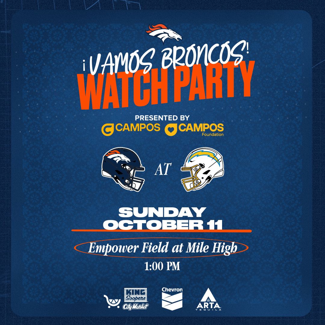 Join us for the ¡Vamos Broncos! Watch Party