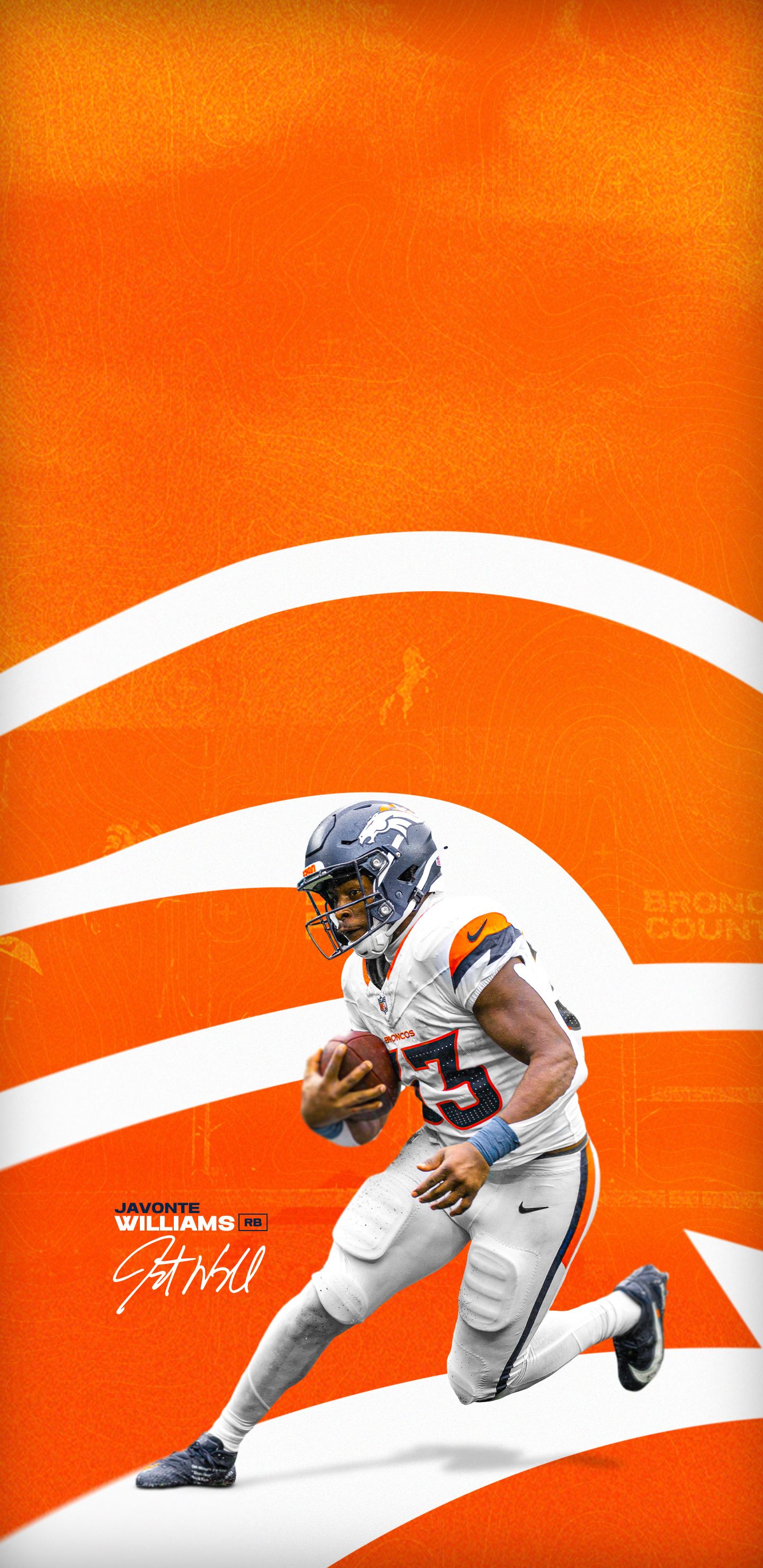 Download Javonte Williams wallpaper for mobile