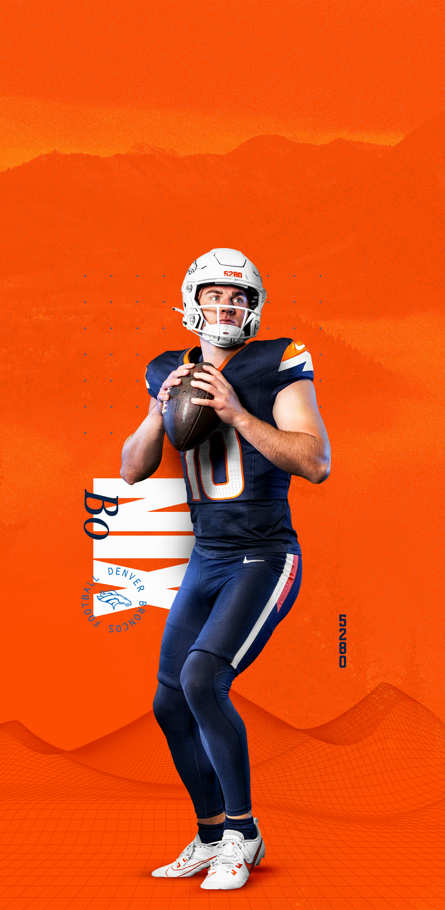 Download Bo Nix wallpaper for mobile