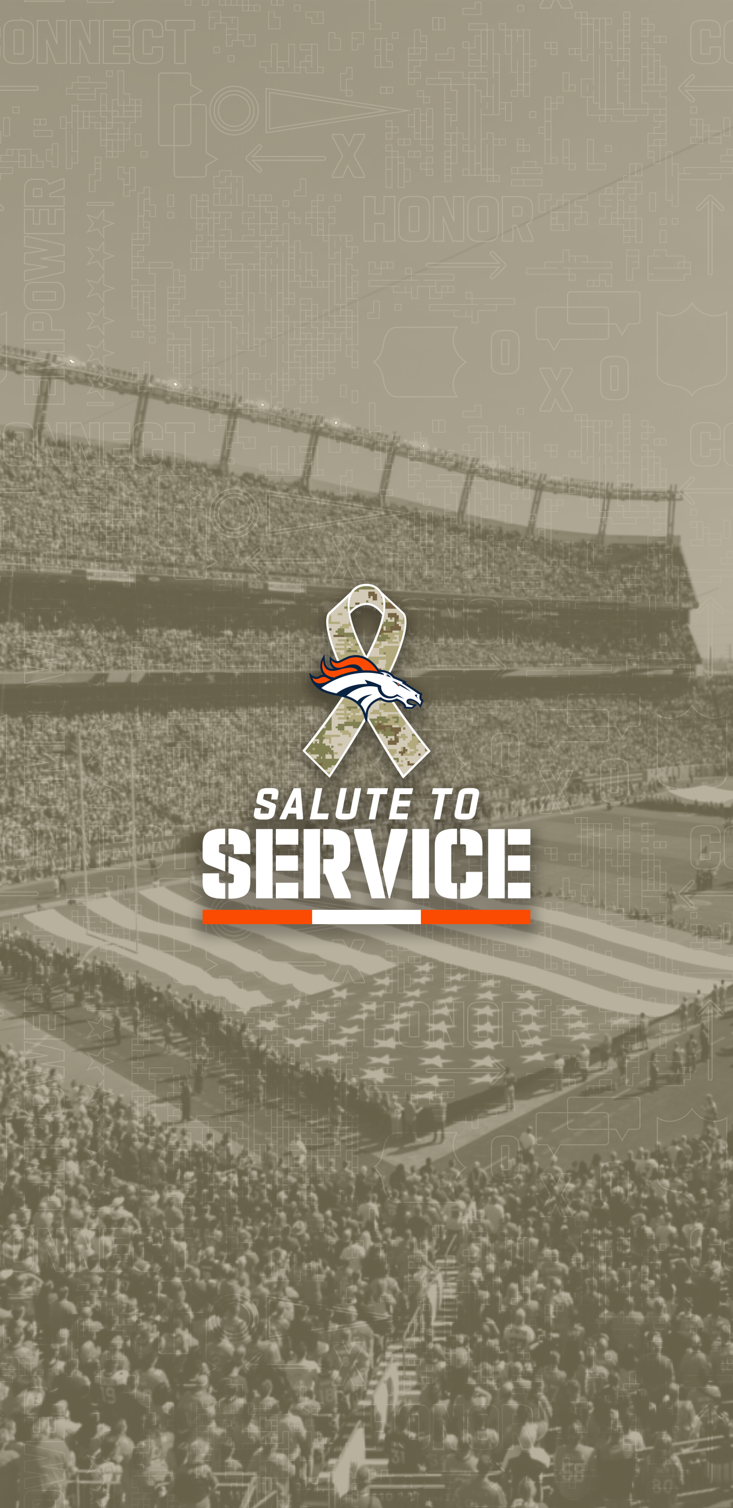 Download the Salute to Service Field wallpaper for mobile