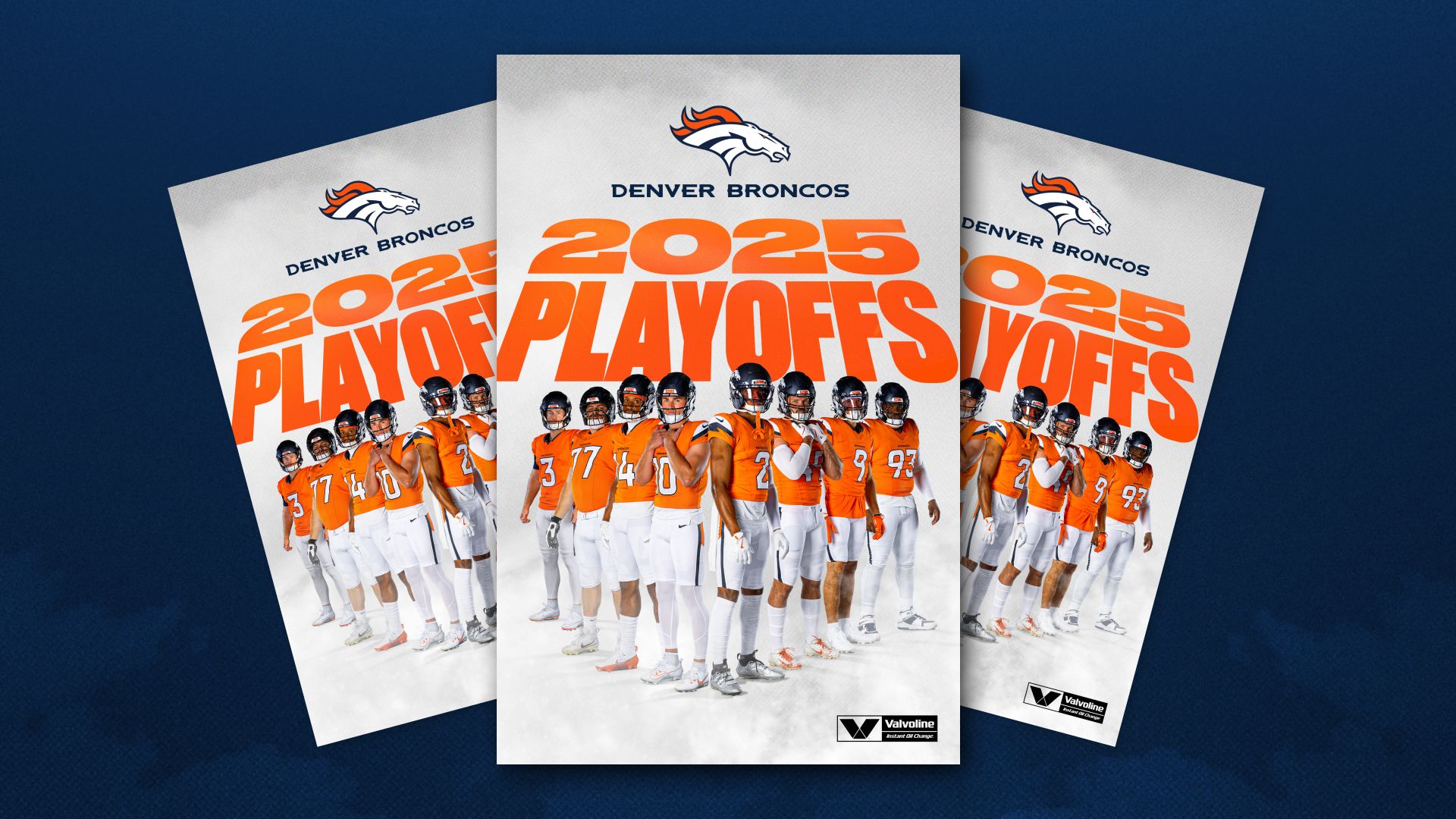 Photo of Official Broncos 2025 Playoff Poster