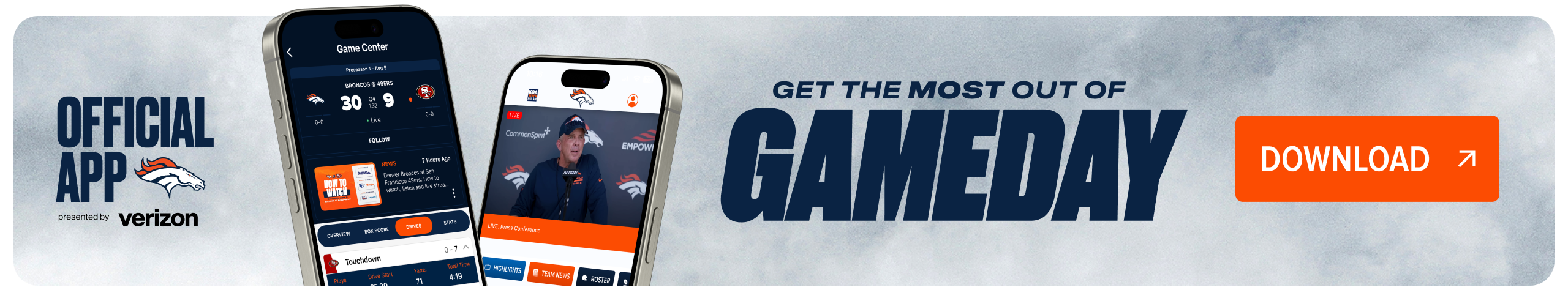 Download the Denver Broncos App