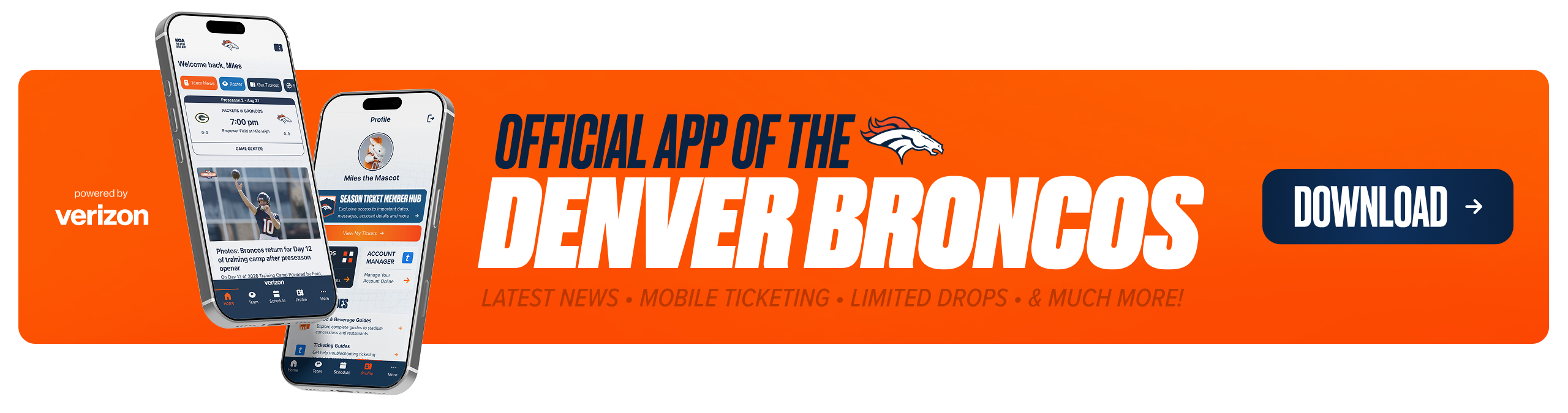 Download the Denver Broncos App