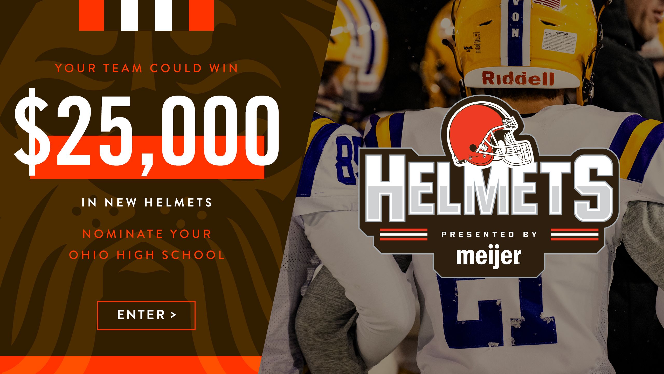Nominate an Ohio High School to Win New Football Helmets