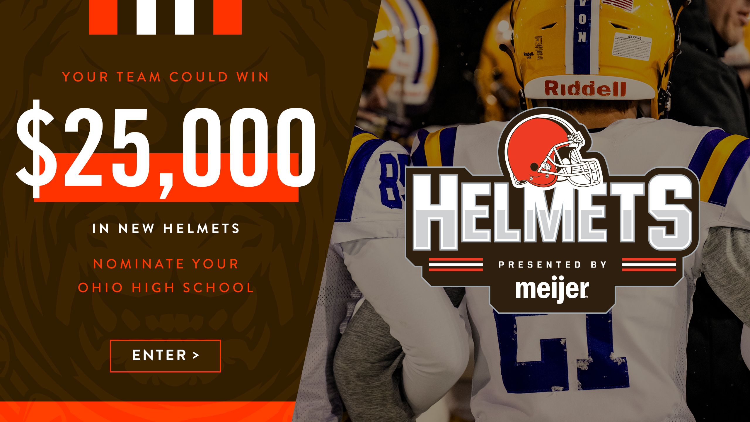 Nominate an Ohio High School to Win New Football Helmets