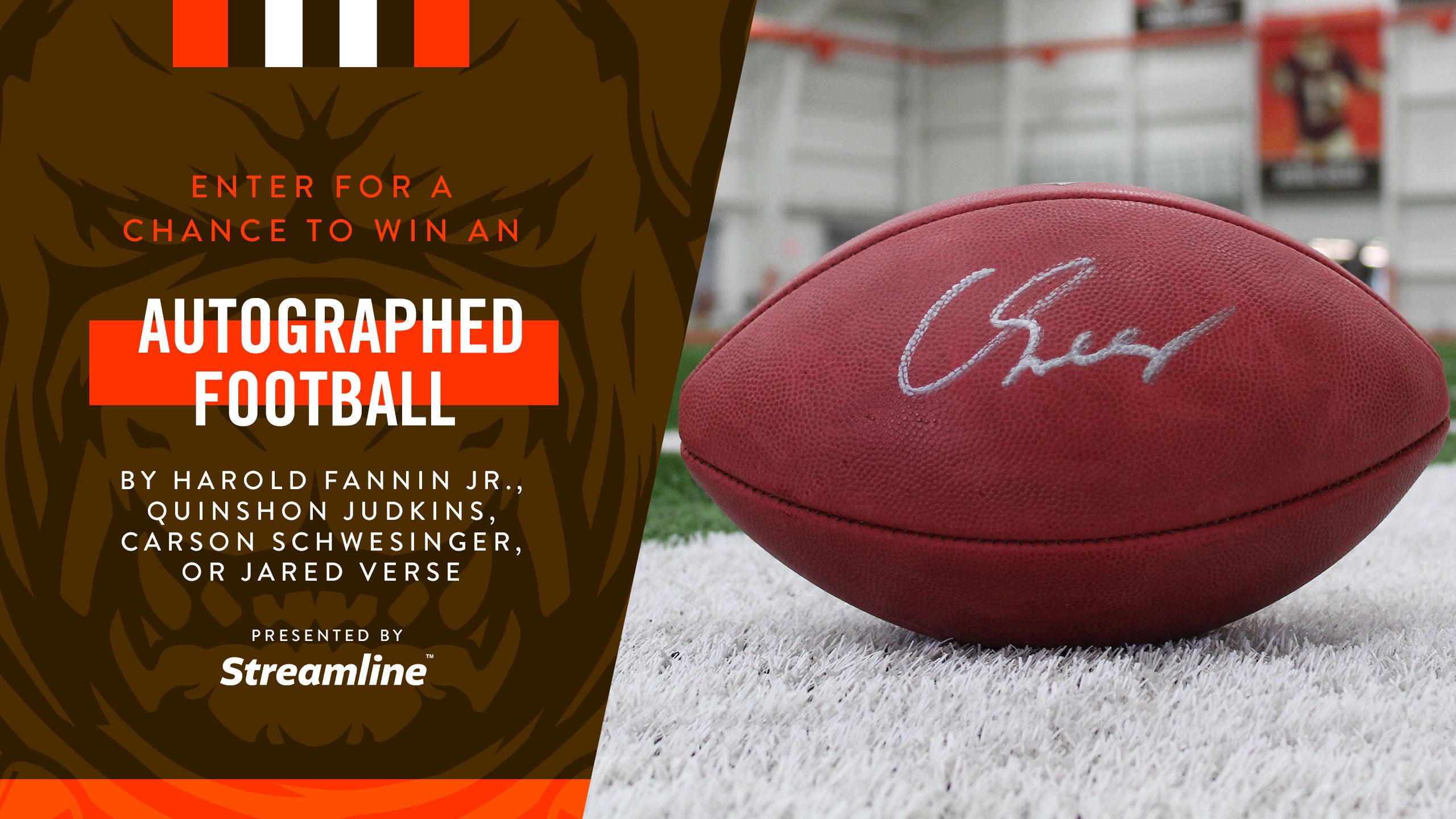 Win an Autographed Browns Football