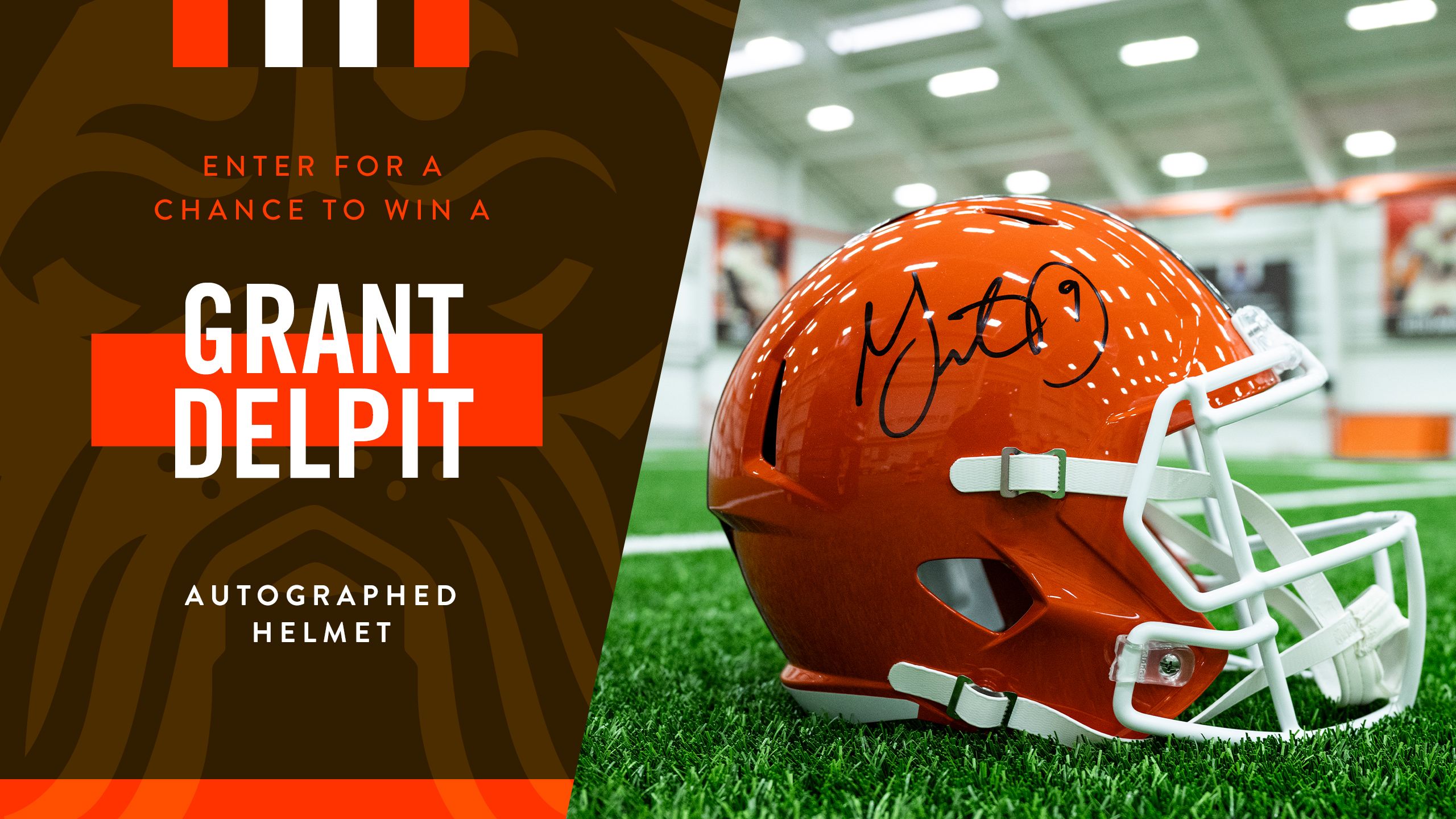 Win a Grant Delpit Signed Helmet