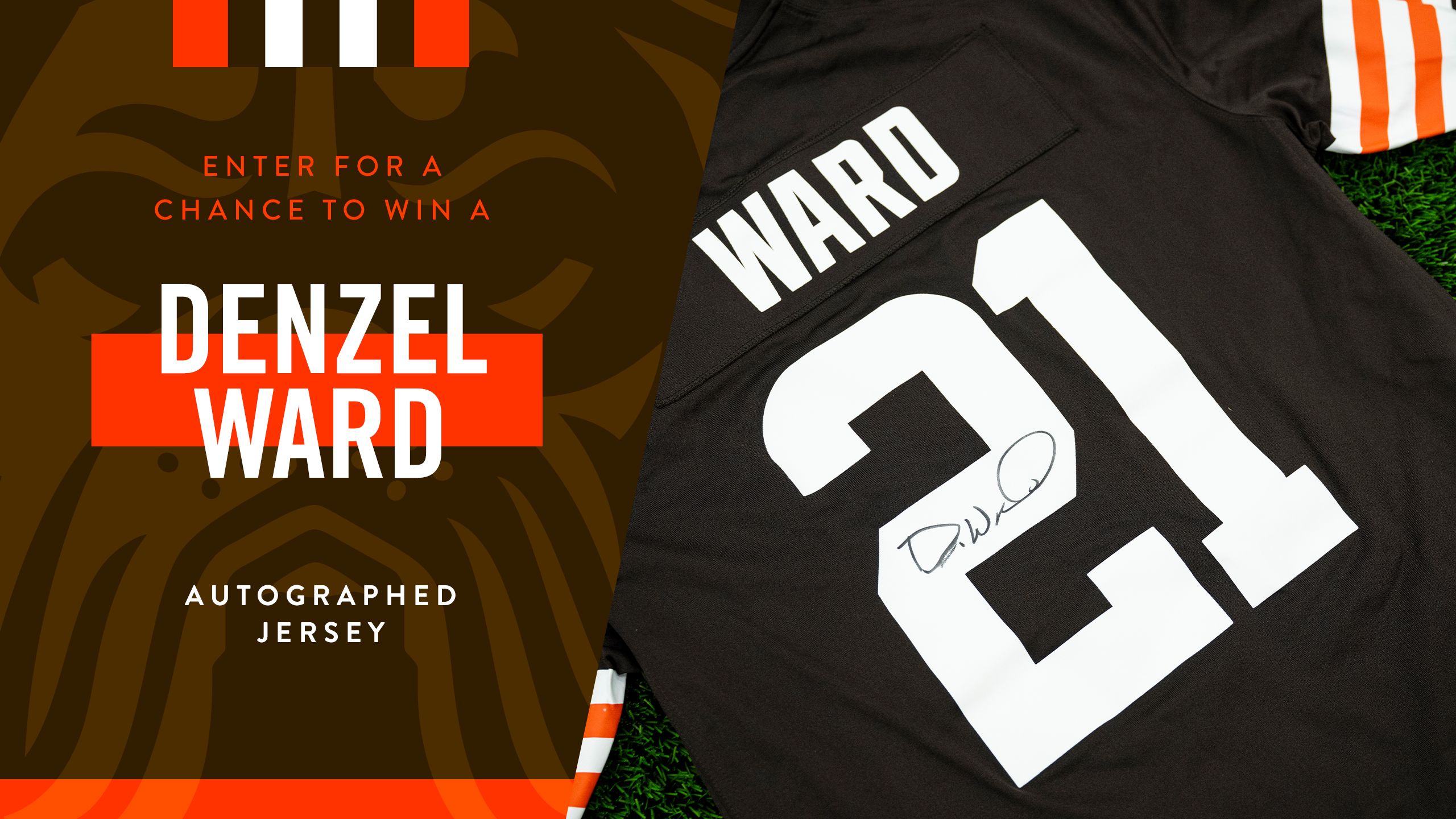 Win a Denzel Ward Signed Jersey