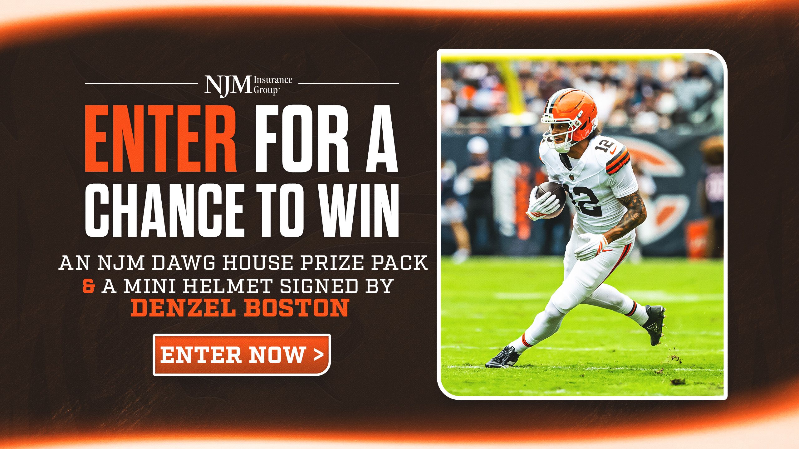 Win a Signed Denzel Boston Mini Helmet and NJM Dawg House Prize Pack