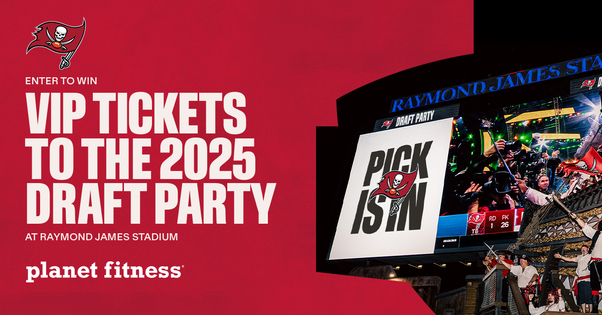 win a vip gameday experience - 4 tix to new orleans vs tampa bay, 4 pregame sideline passes, planet finess black card membership