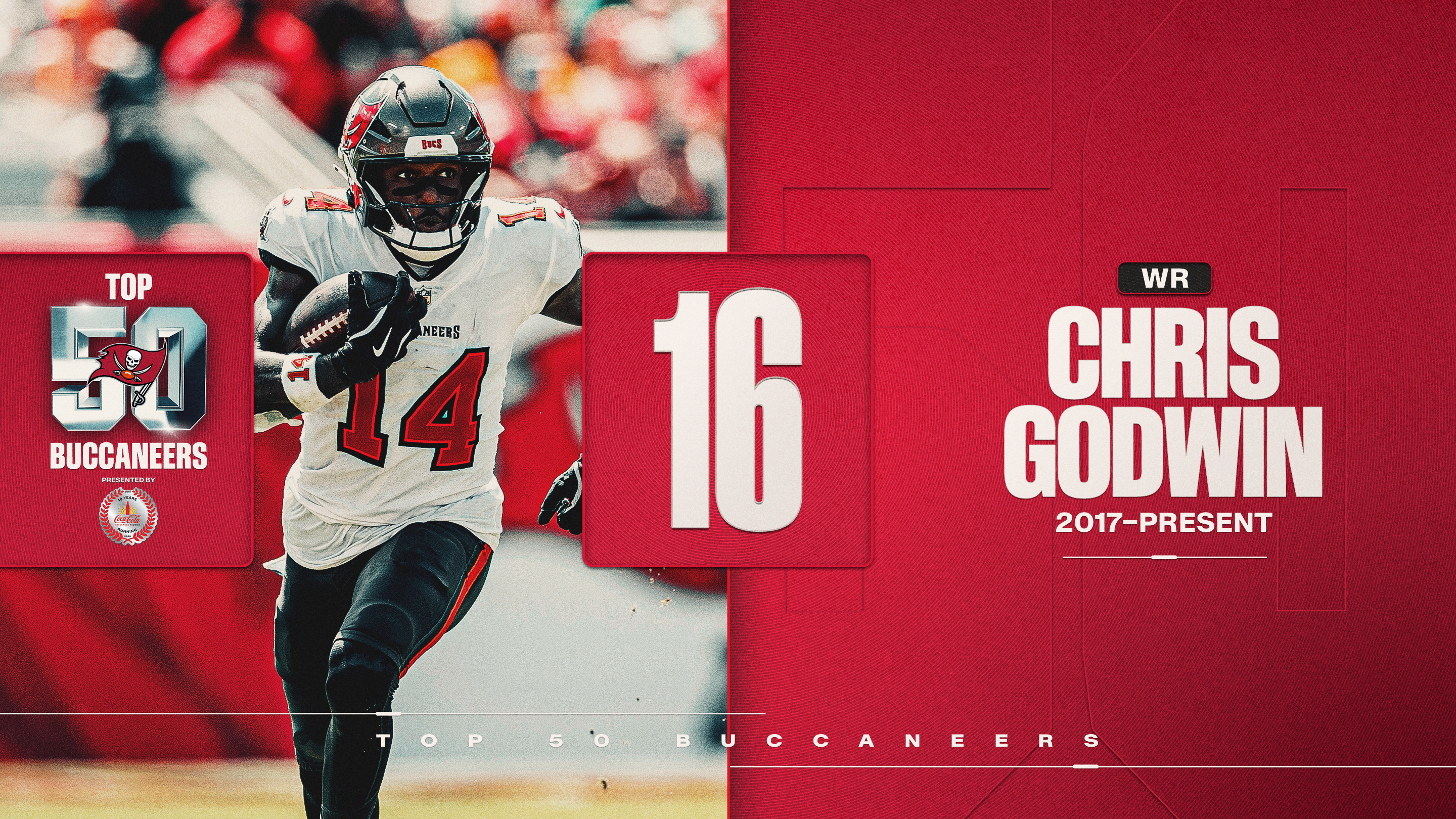 16 - WR Chris Godwin - 2017-present