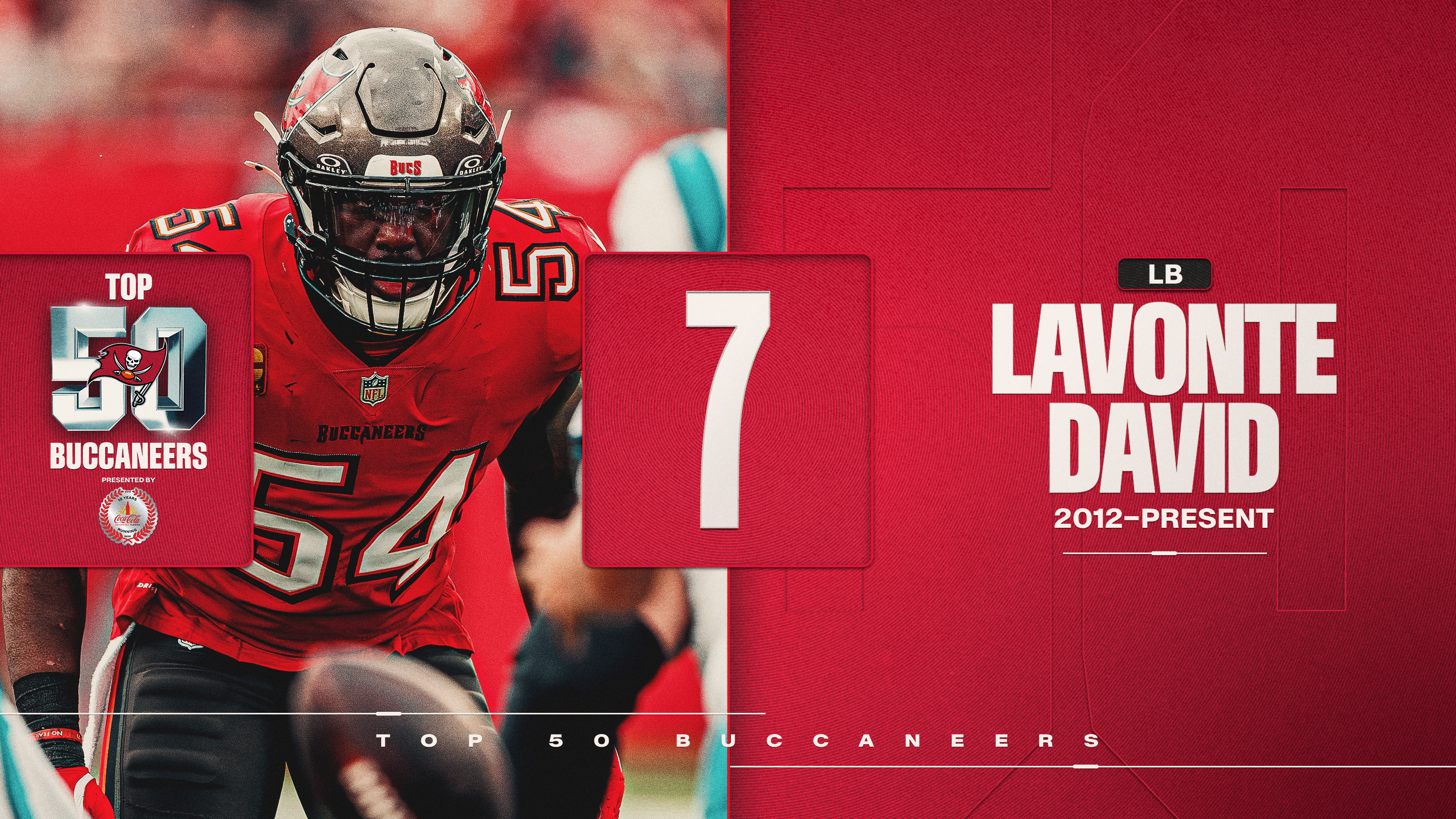 7 - LB Lavonte David - 2012-present
