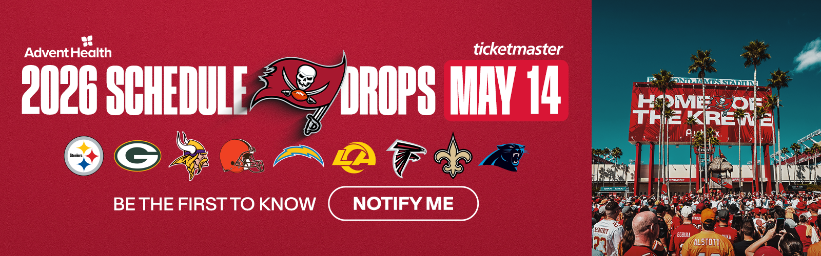 2026 Schedule Drops May 14 - Be the First to Know, Notify Me