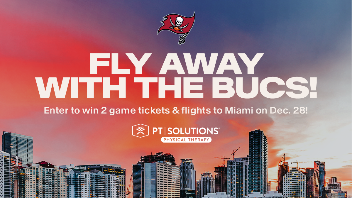 Fly Away with the Bucs! Enter to win 2 game tickets & flights to Miami on Dec. 28!