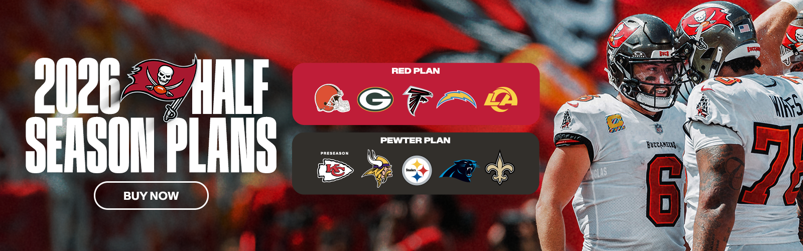 2026 Half Season Plans - Tampa Bay Buccaneers, Buy Now