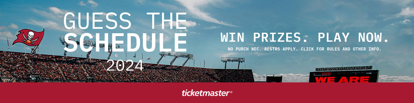 Guess the 2024 Schedule Contest- You could win a gameday getaway, autographed jerseys, or gift cards! - Play Now