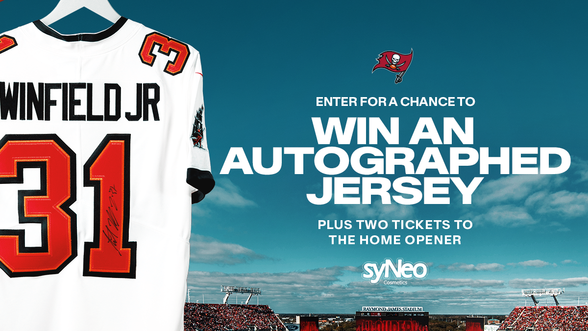 Enter for a chance to win an autographic Winfield Jr. Jersey. Tampa Bay Buccaneers, syNeo.