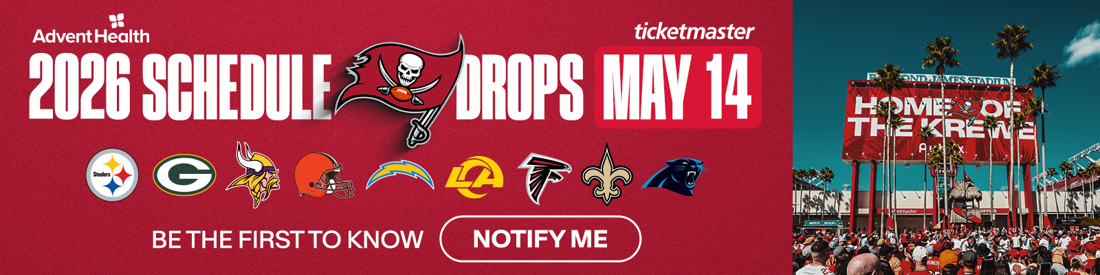 2026 Schedule Drops May 14 - Be the First to Know, Notify Me