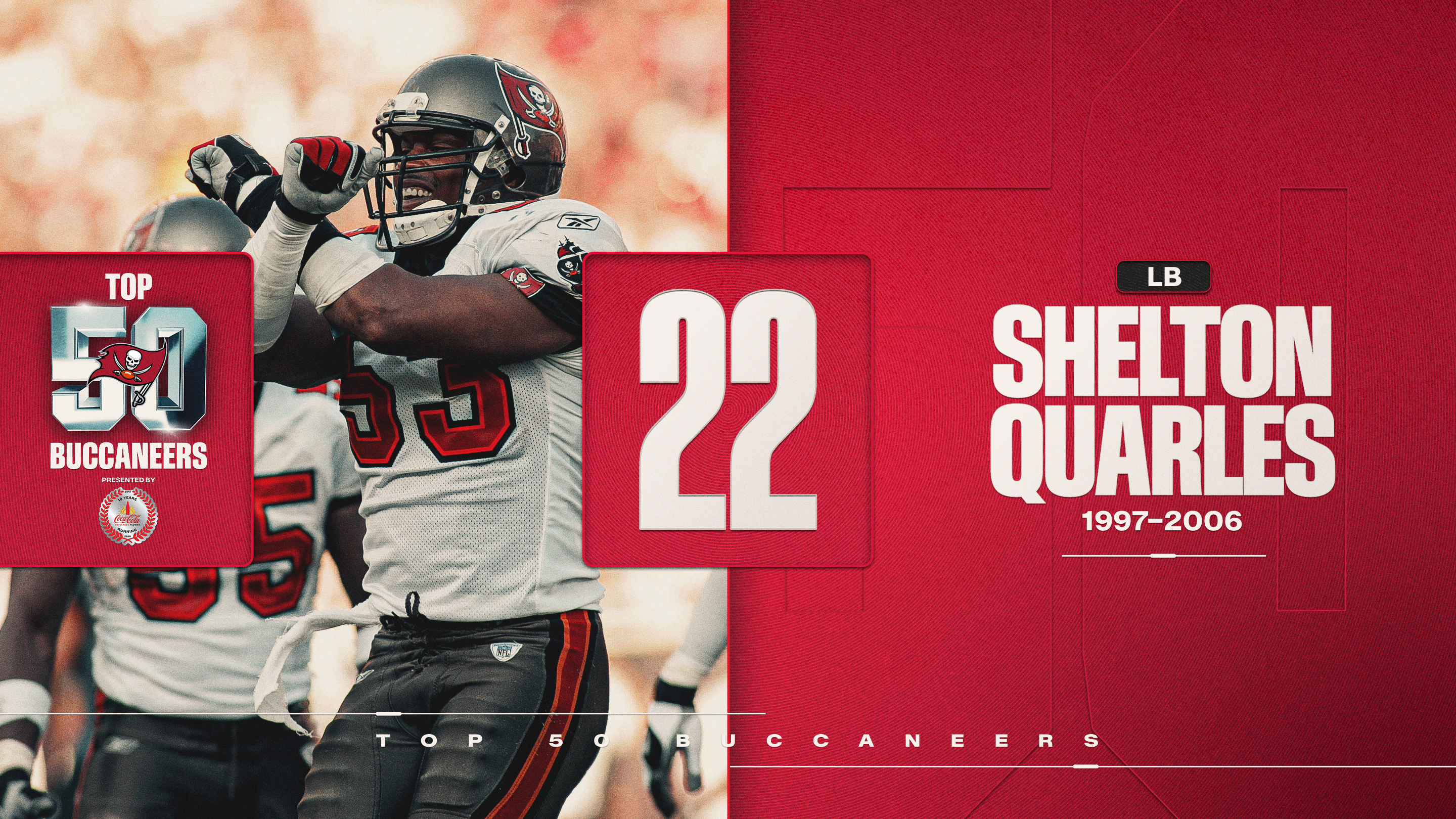 22 - LB Shelton Quarles - 1997-2006