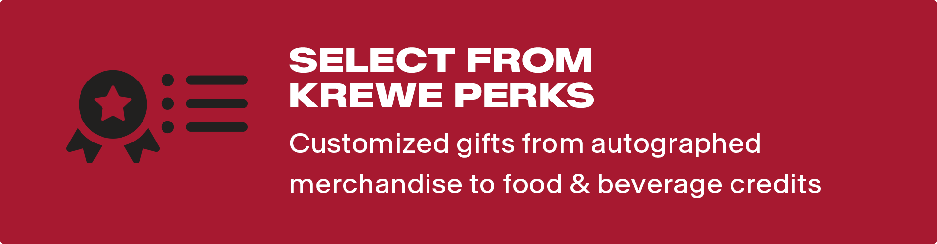 Krewe Member Gifting Experiences