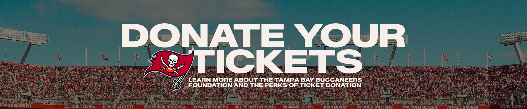 Donate your tickets - learn more about local non profits to help choose where to donate