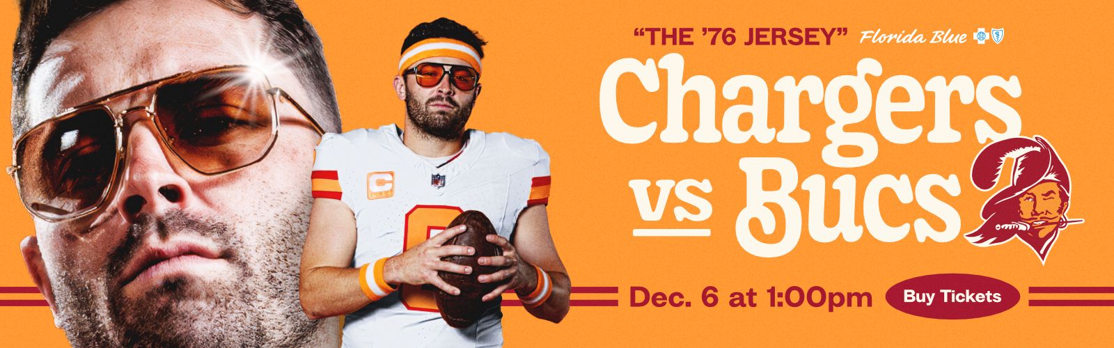 The 76 Jersey, Chargers vs. Bucs, Dec. 6 at 1pm, Buy Tickets