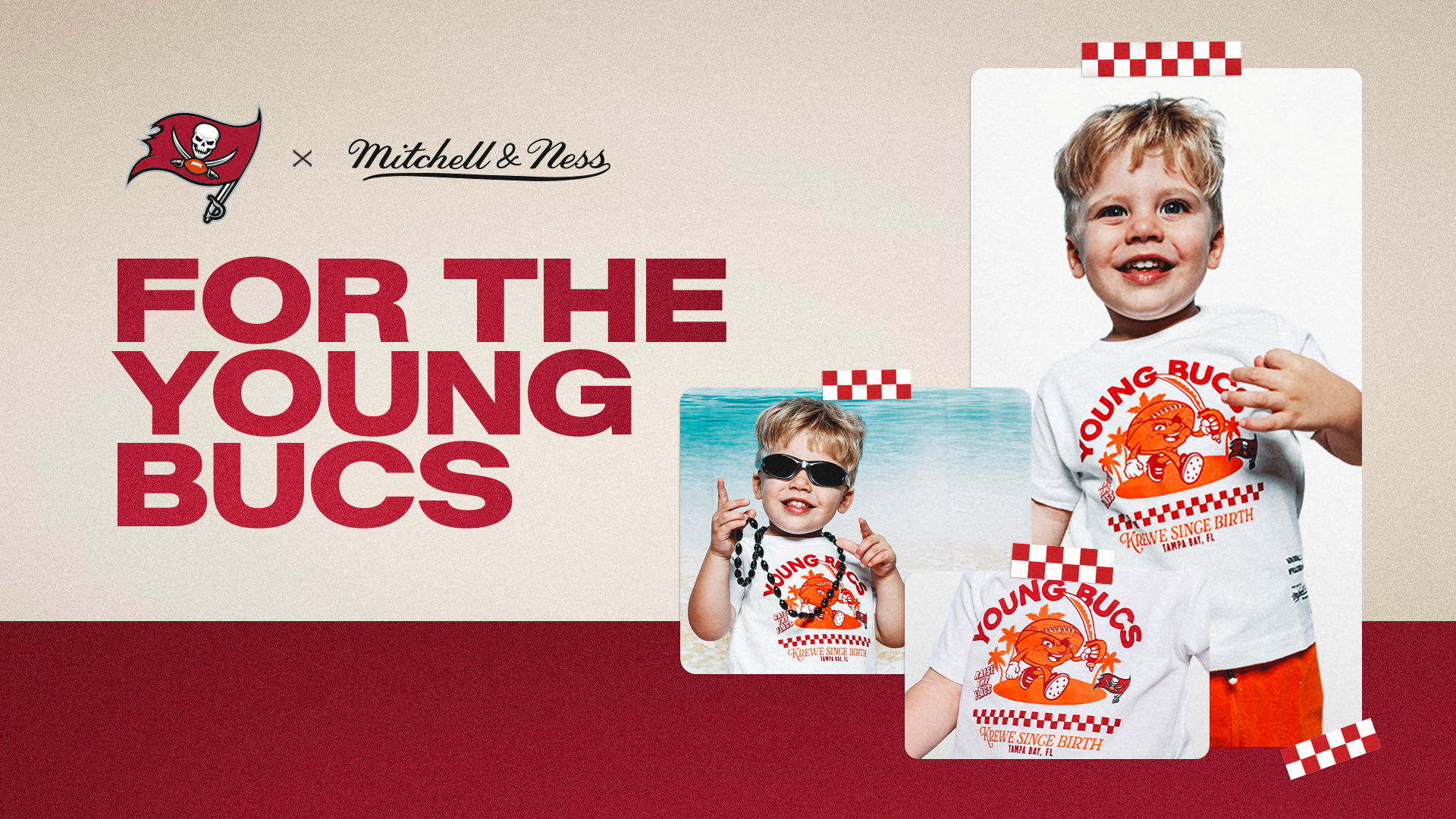 Bucs x Mitchell & Ness, For the Young Bucs