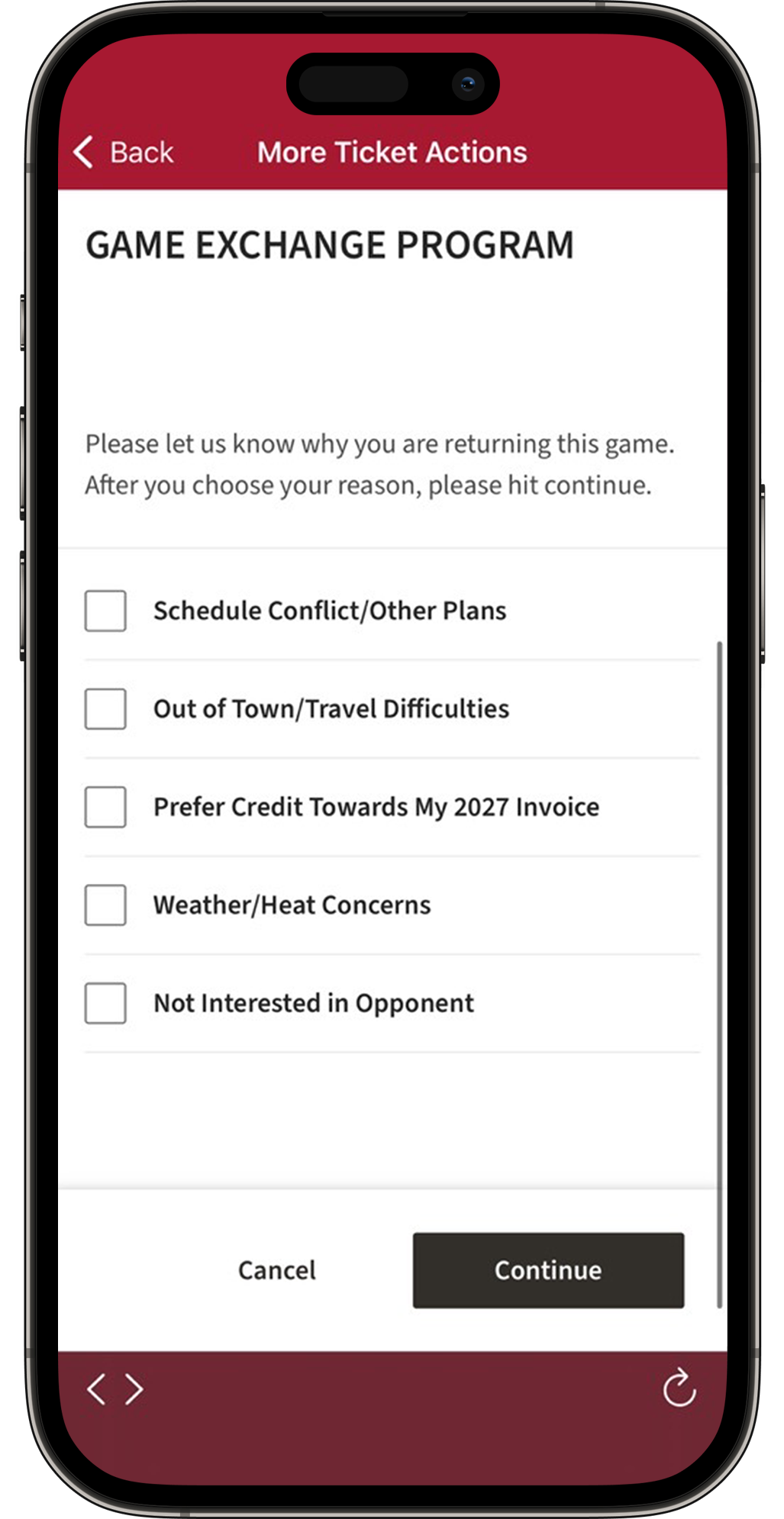 Download the official Buccaneers App for free from the App Store or Google Play Store on your mobile device. Open the app, then select TICKETS on the bottom navigation bar.