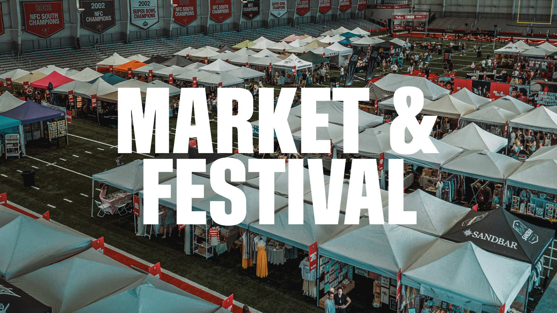 She is football market & festival graphic