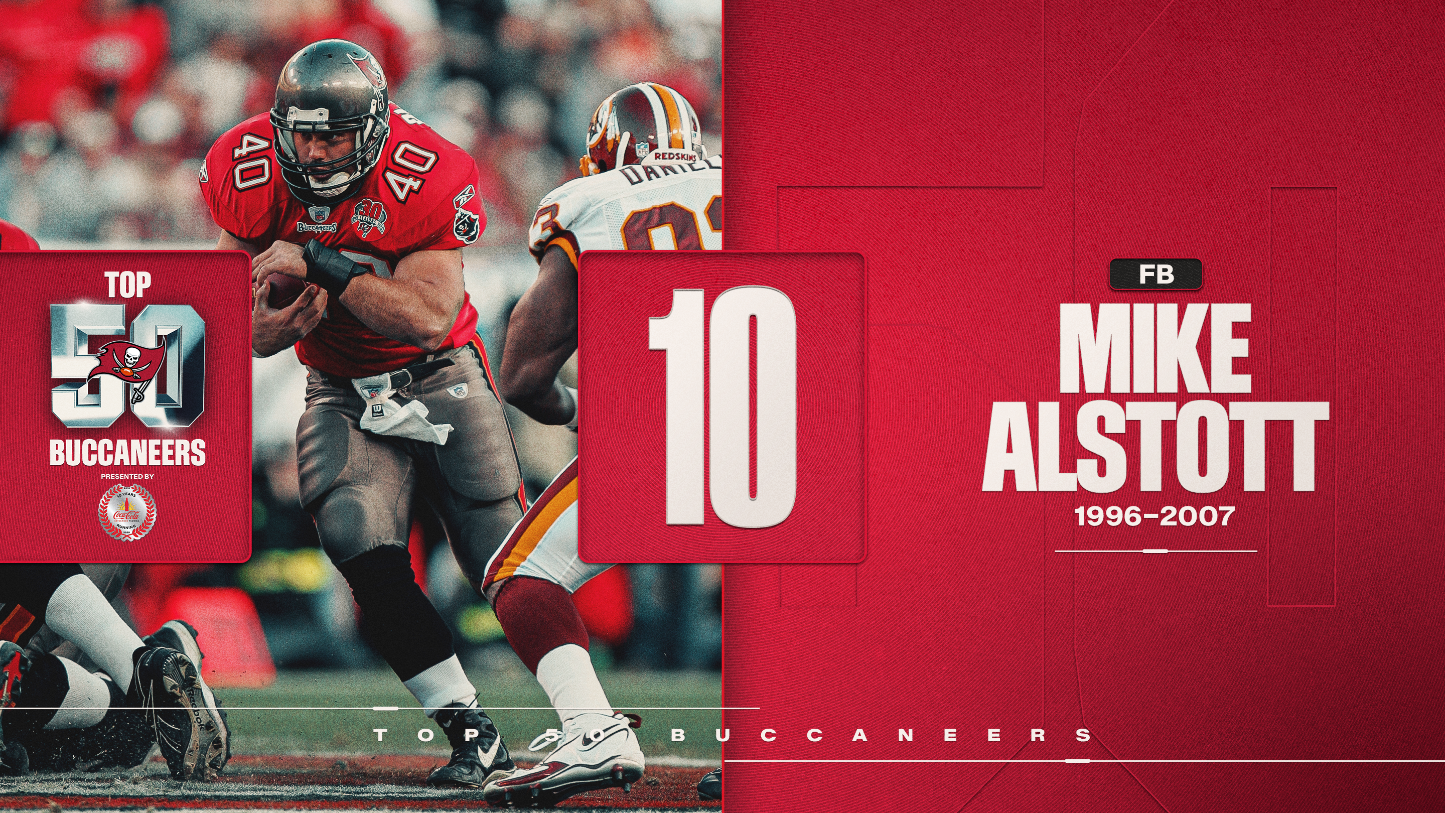 10 - FB Mike Alstott - 1996-2007