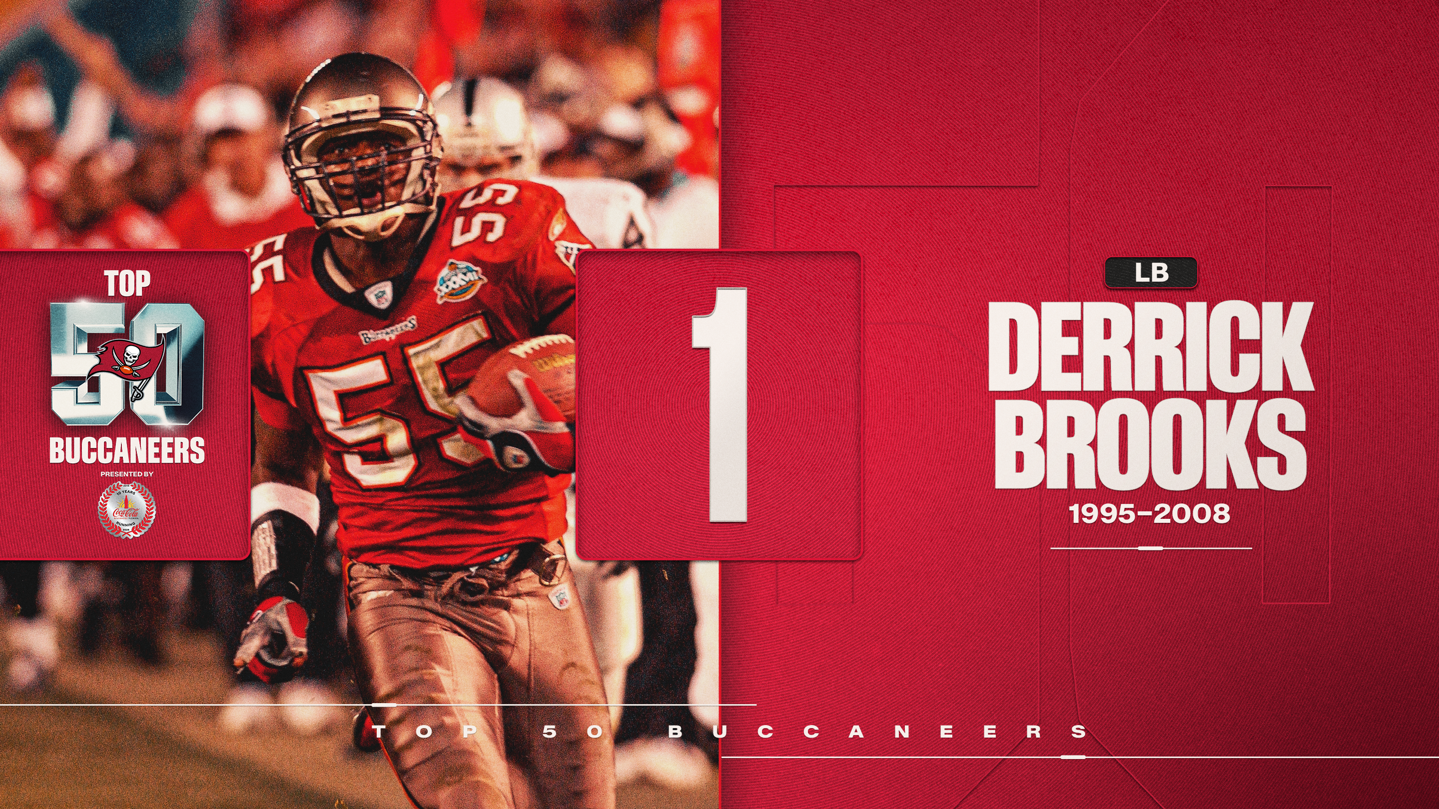 1 - LB Derrick Brooks - 1995-2008