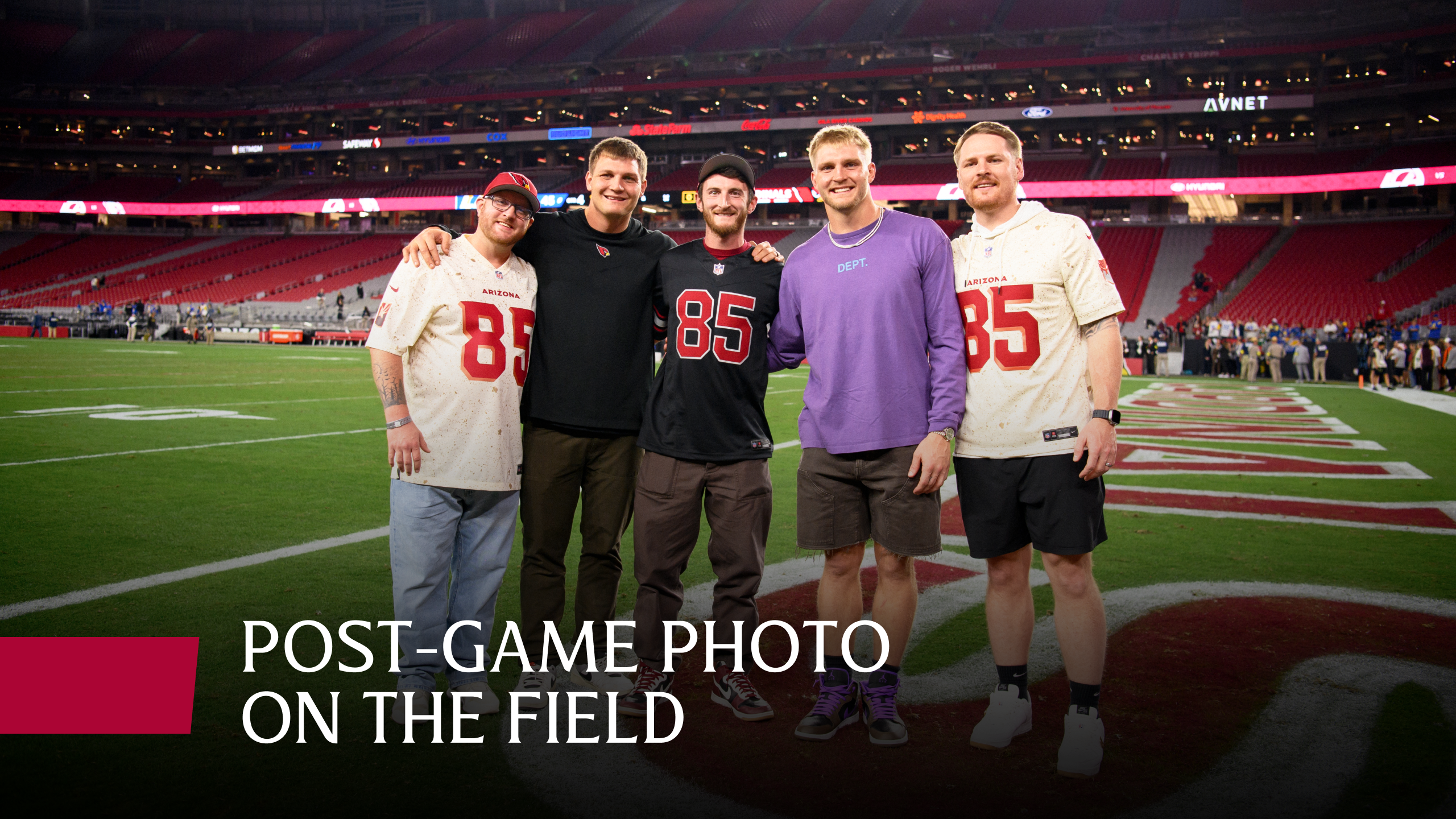 POST-GAME PHOTO ON THE FIELD