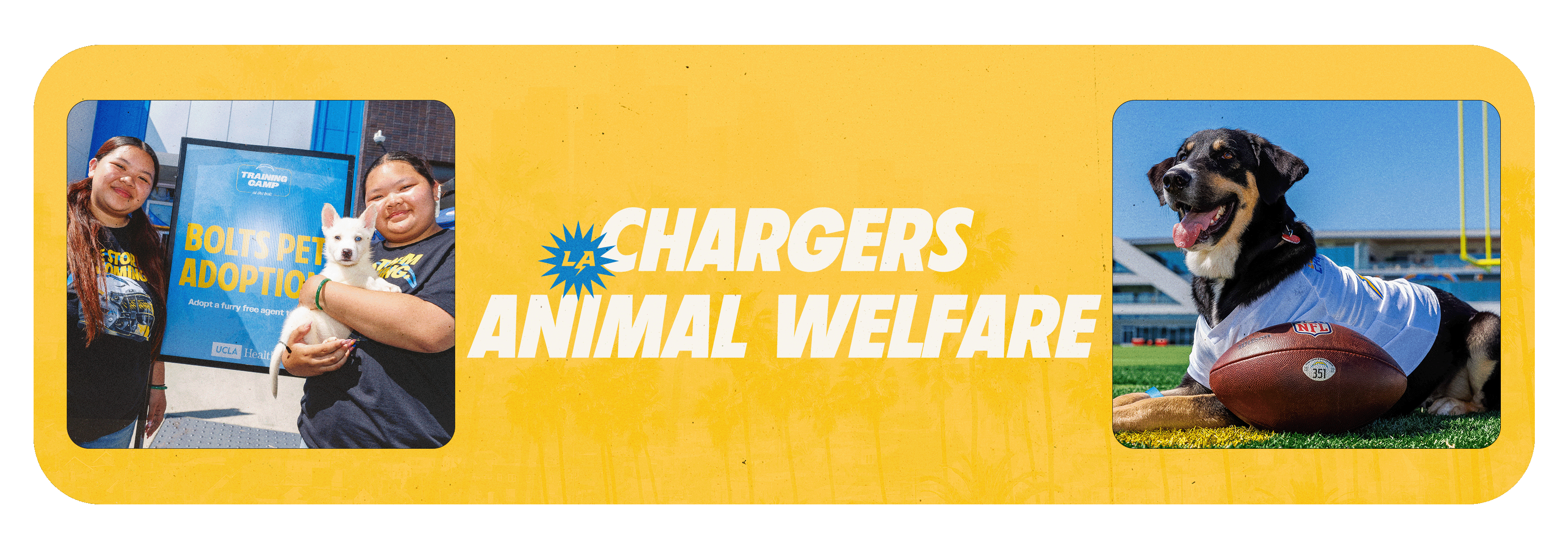 Chargers Animal Welfare Header