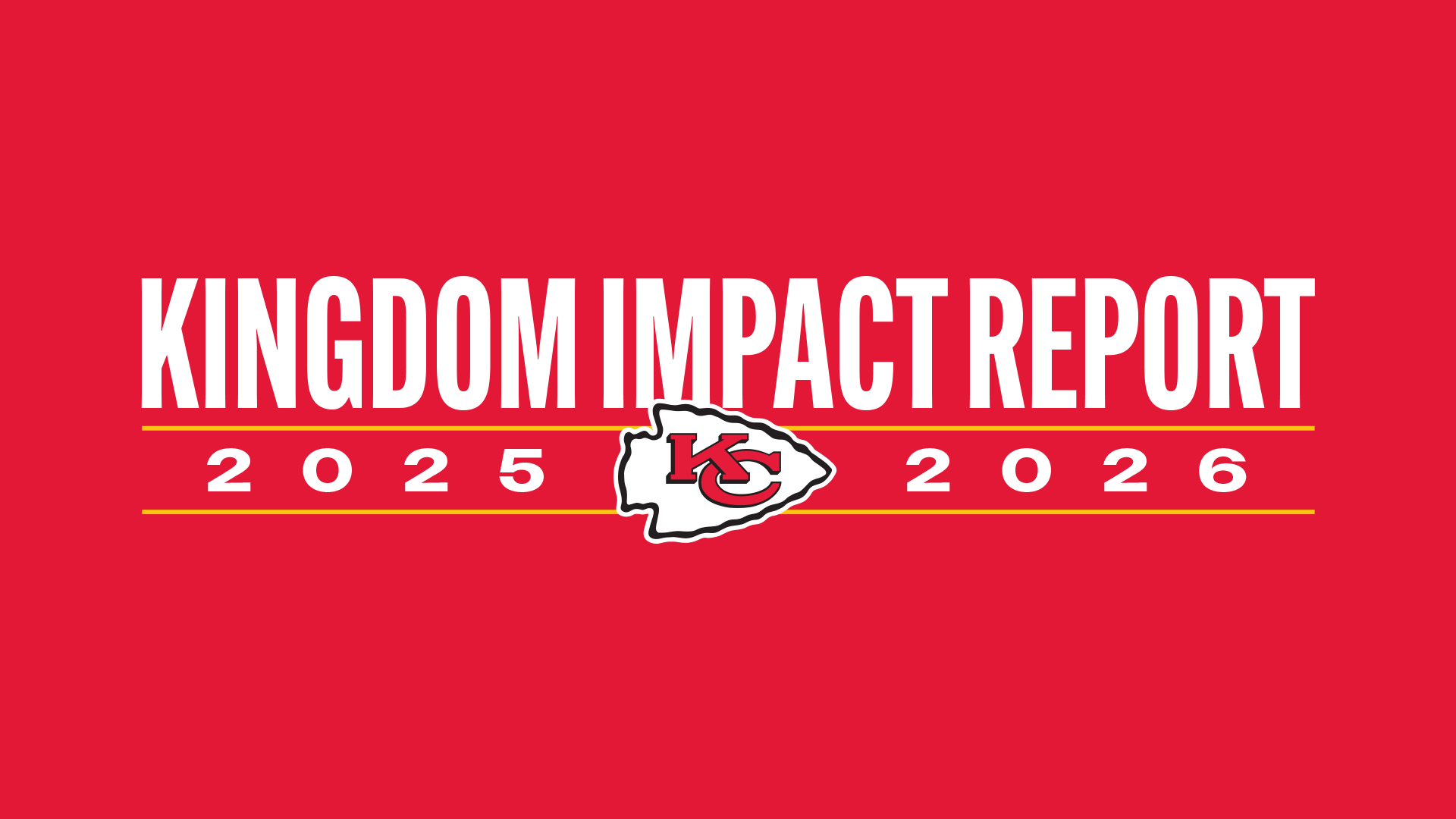 9/1 - Kansas City Chiefs Community Impact Report