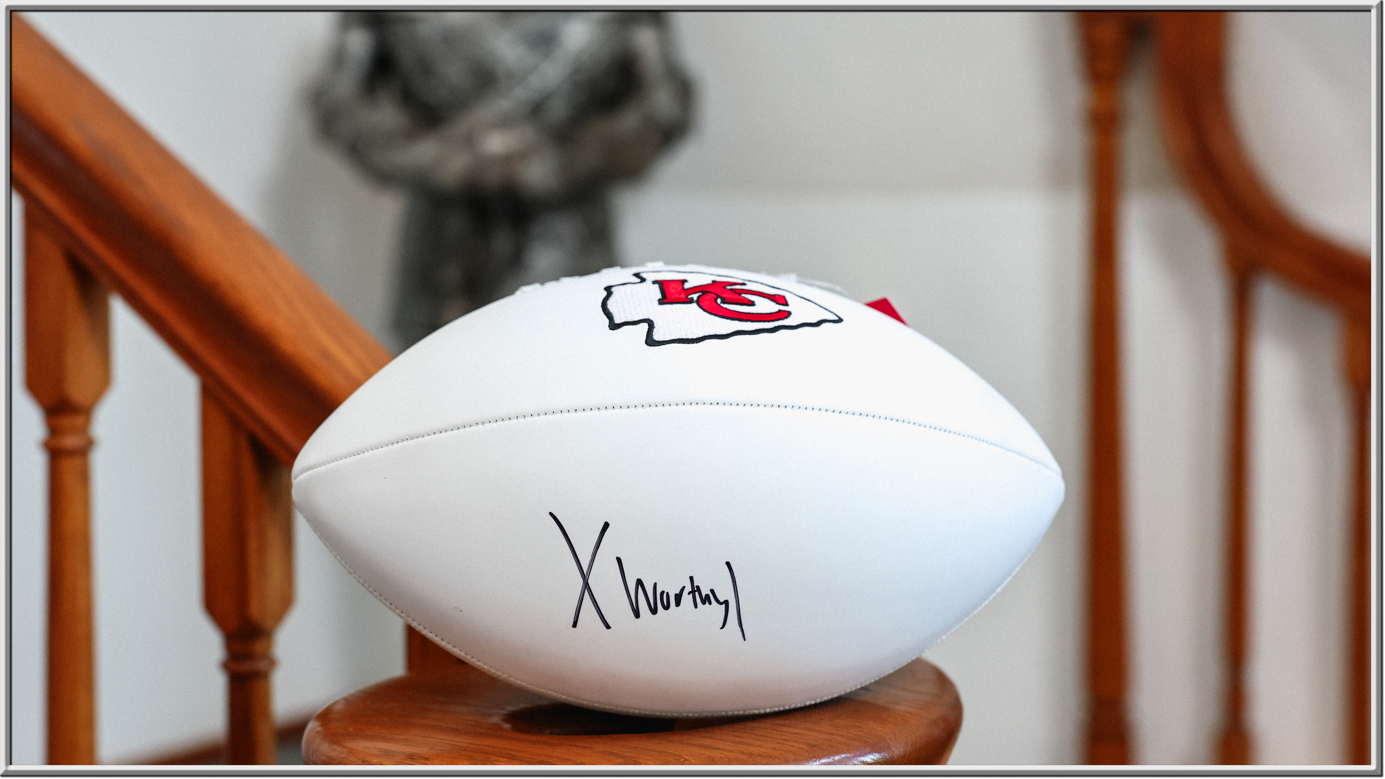 Image of Xavier Worthy Signed Ball
