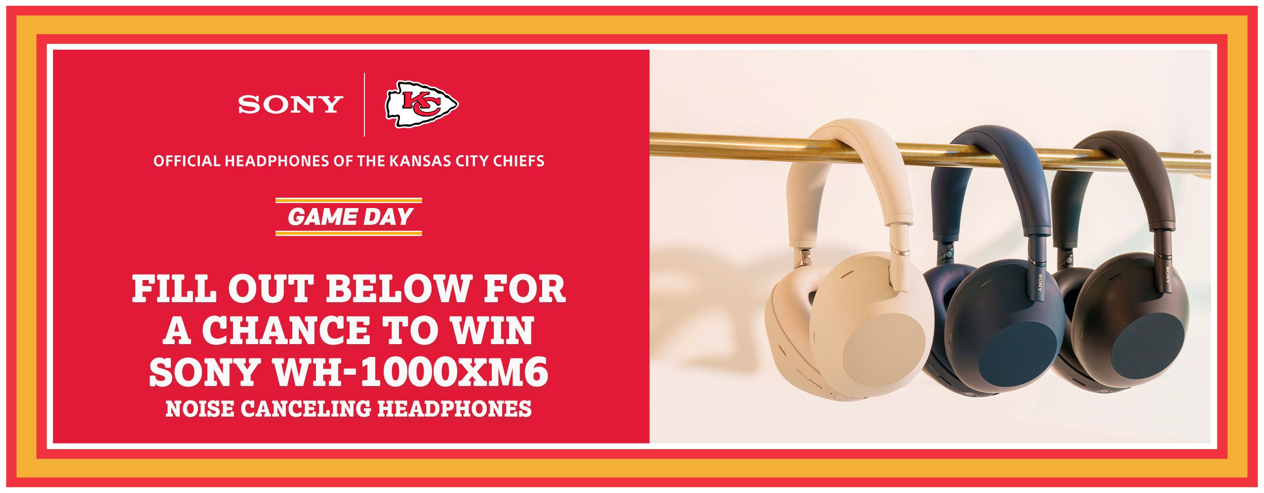 Sony Headphone Sweepstakes | Fill out the form below for a chance to win sony WH-1000XM6 noise canceling headphones